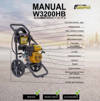 Waspper W3200HB benzínový vysokotlakový čistič, Peggas, 7.0 HP, 220 bar / 3.200 PSI