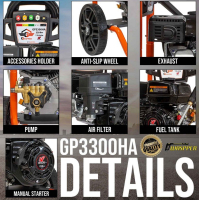GASPPER GP3300HA - vysokotlakový čistič