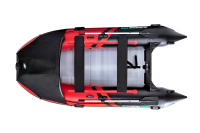Gladiator Active C370 AL nafukovací čln s hliníkovou podlahou - červeno-čierny