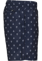 Plavky Urban Classics Pattern Anchor - navy