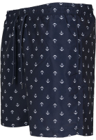 Plavky Urban Classics Pattern Anchor - navy