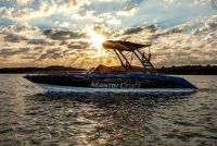MONSTER TOWER Wakeboard tower MTK čierny s bimini set