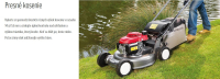 HONDA KOMFORT HRD 536K HX - benzínová kosačka 53cm, hliníkové šasi, profi motor GXV160, hydrostat, spojka noža
