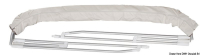 Bimini 3-ramenné hliníkové biele - šírka 150/160 cm, priemer rúry Ø22 mm