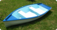 AQUA SYBB Rybársky čln HCS-04B s dvoma lavičkami - 390x140x55cm