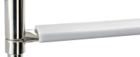 Nerezový teleskopický rebrík 30 cm - 3 schodíky