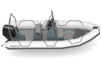 Čln nafukovací Bombard Explorer 550 Strongan svetlo šedý