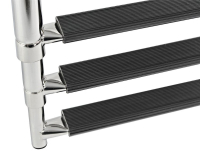 Nerezový teleskopický rebrík 31,5 cm  - 4 schodíky