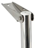 Nerezový teleskopický rebrík 31,5 cm  - 4 schodíky