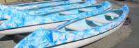 AQUA SYBB Indiánske kánoe IC-03 trojmiestne - 496x90x40cm