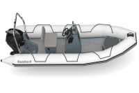 Čln nafukovací Bombard Explorer 500 Strongan svetlo šedý