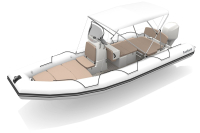 Bombard Sunrider 700 NEO nafukovací čln sv. šedý / pebble