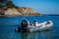 Gladiator Rib 470 AL nafukovací čln s hliníkovou podlahou a bez konzoly - sivý
