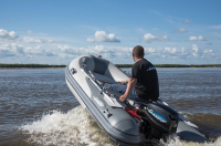 Gladiator Rib 350 AL nafukovací čln s hliníkovou podlahou - sivý