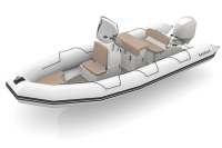 Bombard Sunrider 650 NEO nafukovací čln svetlošedý / pebble