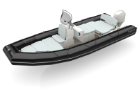 Bombard Sunrider 700 NEO nafukovací čln čierny / sv. šedý
