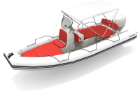 Bombard Sunrider 700 NEO nafukovací čln sv. šedý / fire
