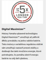 YAMAHA MX18 elektromotor 42 lbs - variabilná rýchlosť, digitálny maximizér, merač batérie