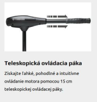 YAMAHA MX18 elektromotor 42 lbs - variabilná rýchlosť, digitálny maximizér, merač batérie
