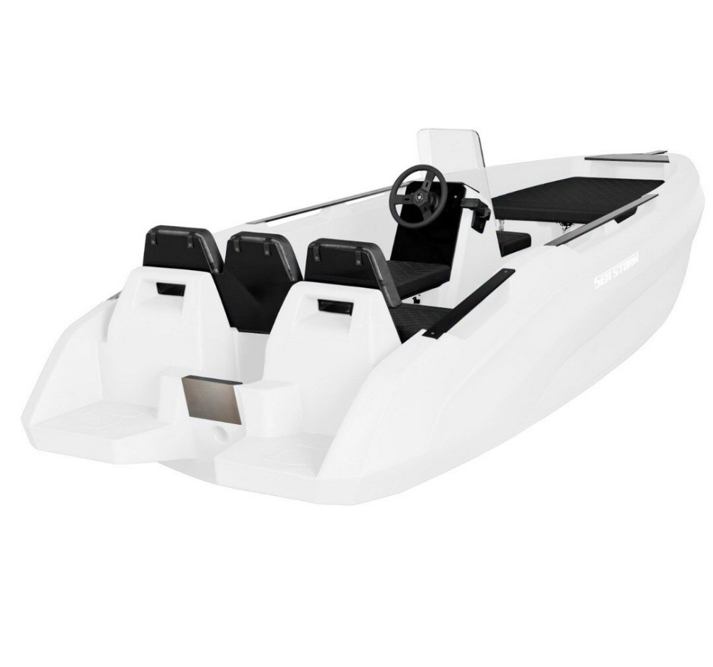 SEASTORM 14 HDPE Extra odolný plastový čln biely - 427 cm