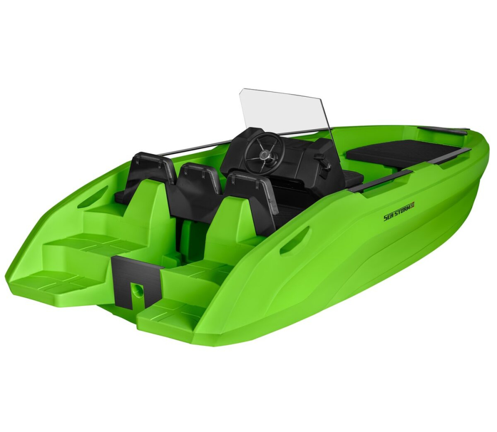 SEASTORM 17 HDPE Extra odolný plastový čln zelený - 518 cm