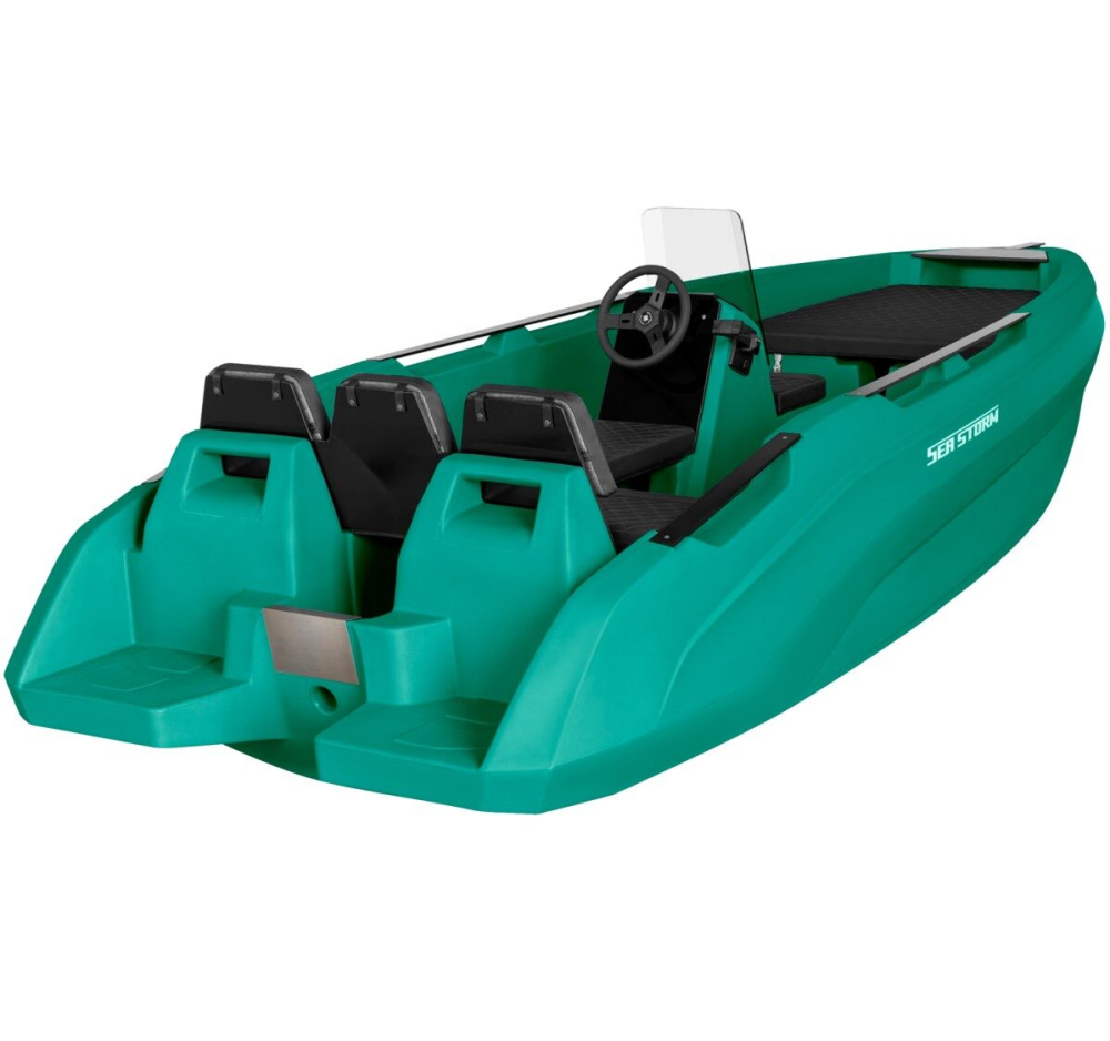 SEASTORM 14 HDPE Extra odolný plastový čln tmavo zelený - 427 cm