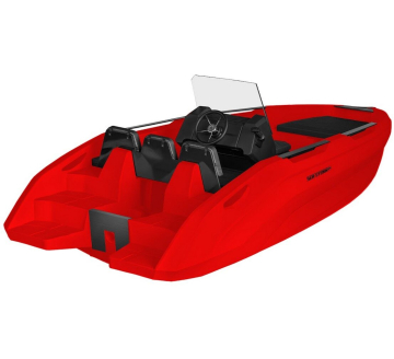 SEASTORM 14 HDPE Extra odolný plastový čln červený - 427 cm