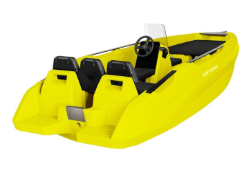 SEASTORM 14 HDPE Extra odolný plastový čln žltý - 427 cm
