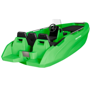 SEASTORM 14 HDPE Extra odolný plastový čln zelený - 427 cm