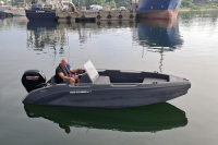 SEASTORM 17 HDPE Extra odolný plastový čln šedý - 518 cm