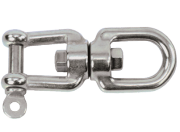 AQUINOX Nerezový šekel otočný, oblúkovo štvorcový - 6 mm