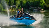 YAMAHA FX SVHO vodný skúter, tyrkysovo-modrý