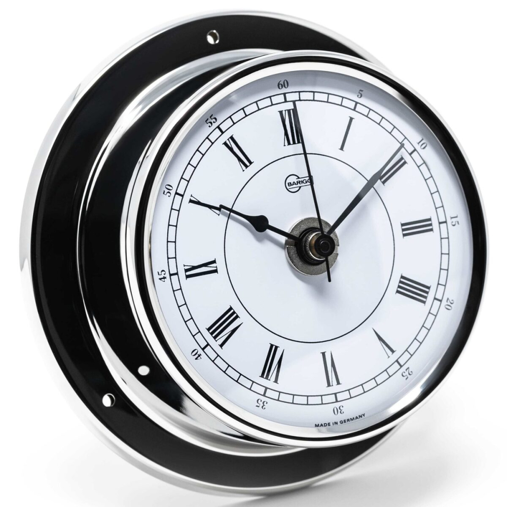 BARIGO TEMPO Quartzové hodiny Ø 88 x 25 mm - leštený chróm