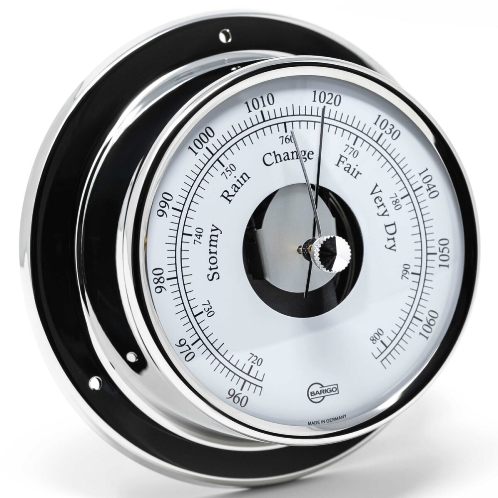 BARIGO TEMPO Barometer Ø 88 x 25 mm - leštený chróm