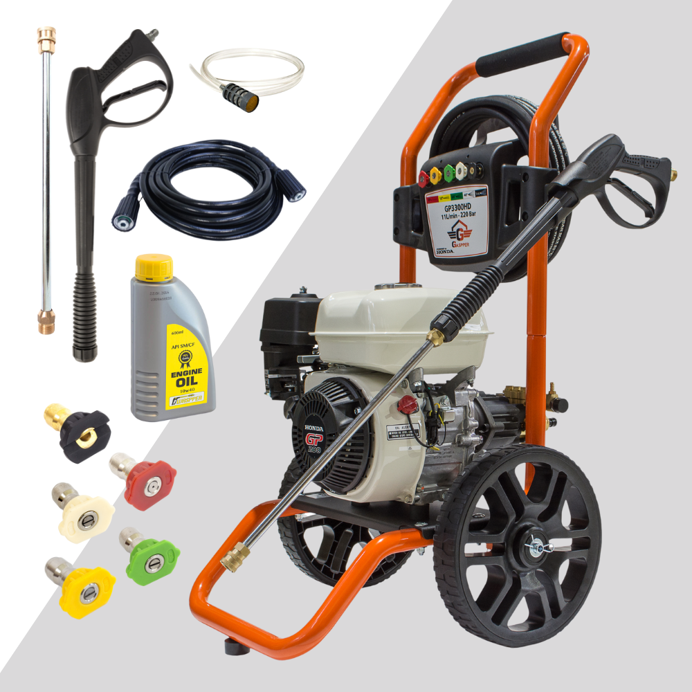 Gaspper GP3300HD benzínový vysokotlakový čistič, Honda, 5.5 HP, 220 bar/3.200 PSI
