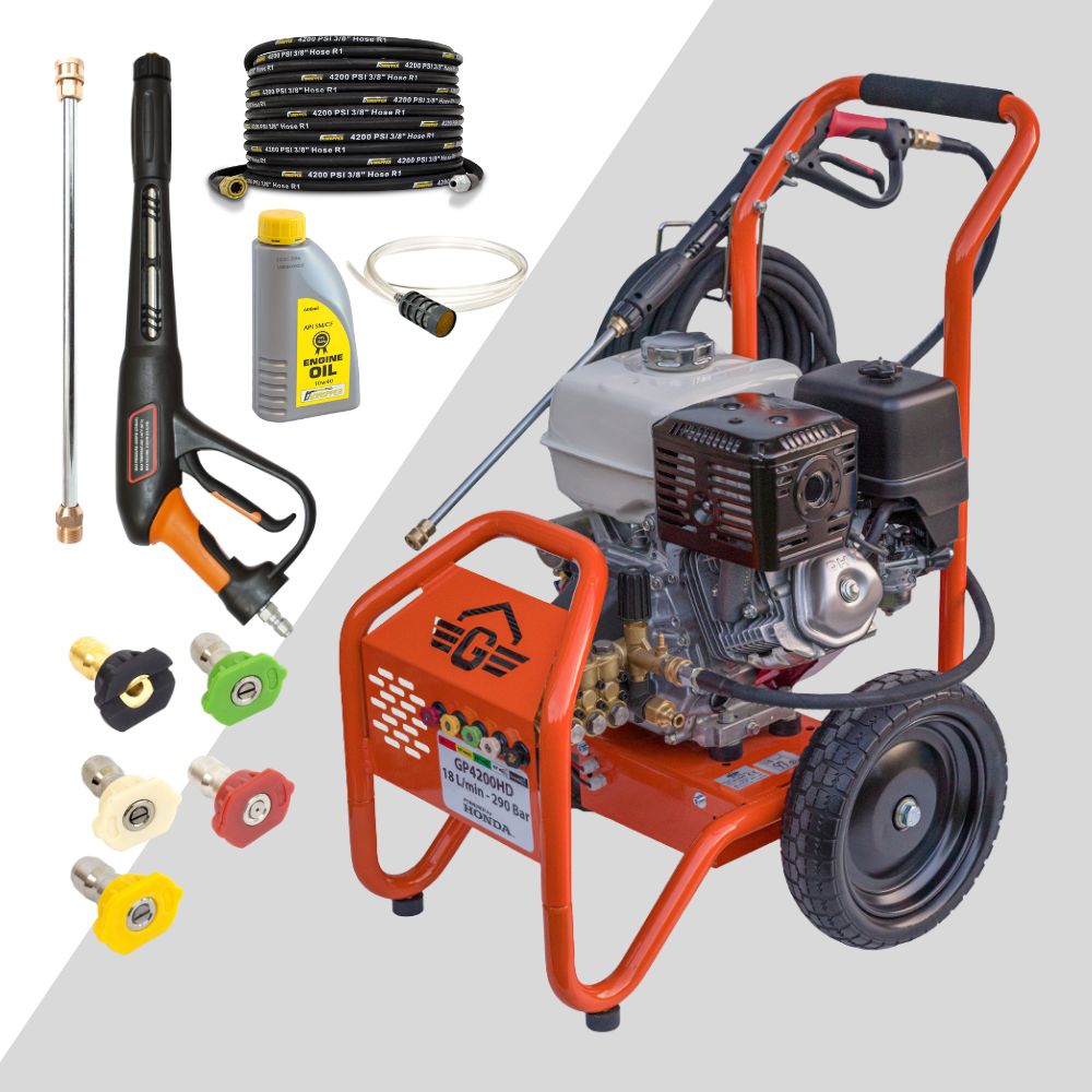 Gaspper GP4200HD benzínový vysokotlakový čistič, Honda, 15.0 HP, 290 bar/4 200 PSI