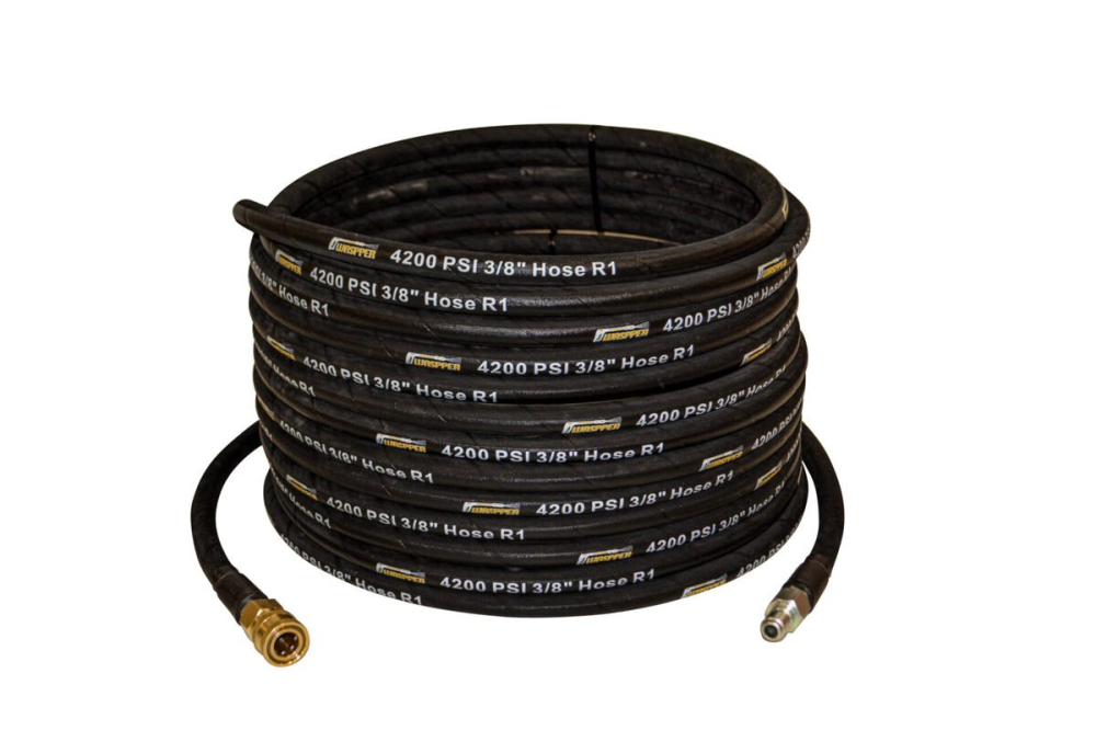 Vysokotlaková gumená hadica 20 m, 30 m, 40 m, 50 m 3/8“ QC – M 3/8“ QC