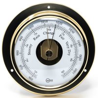 BARIGO TEMPO Barometer Ø 88 x 25 mm - leštená mosadz