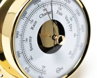 BARIGO TEMPO Barometer Ø 88 x 25 mm - leštená mosadz