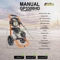 Gaspper GP3300HD benzínový vysokotlakový čistič, Honda, 5.5 HP, 220 bar/3.200 PSI