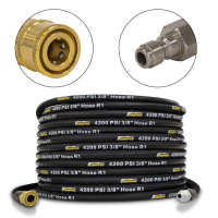Vysokotlaková gumená hadica 20 m, 30 m, 40 m, 50 m 3/8“ QC – M 3/8“ QC