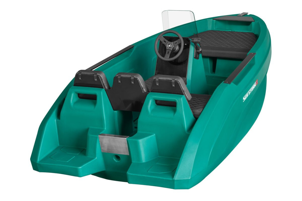 SEASTORM 12 HDPE Extra odolný plastový čln tmavo zelený – 366 cm