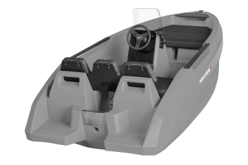 SEASTORM 12 HDPE Extra odolný plastový čln šedý – 366 cm