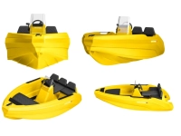 SEASTORM 12 HDPE Extra odolný plastový čln žltý – 366 cm