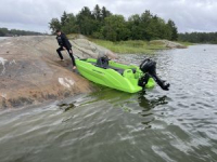 SEASTORM 12 HDPE Extra odolný plastový čln zelený – 366 cm