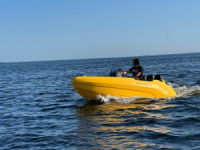SEASTORM 12 HDPE Extra odolný plastový čln žltý – 366 cm