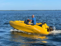 SEASTORM 12 HDPE Extra odolný plastový čln žltý – 366 cm