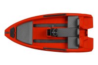 SEASTORM 12 HDPE Extra odolný plastový čln červený – 366 cm