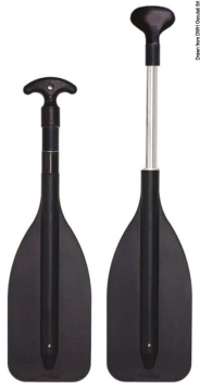 Mini teleskopické pádlo 70-120 cm - čierne