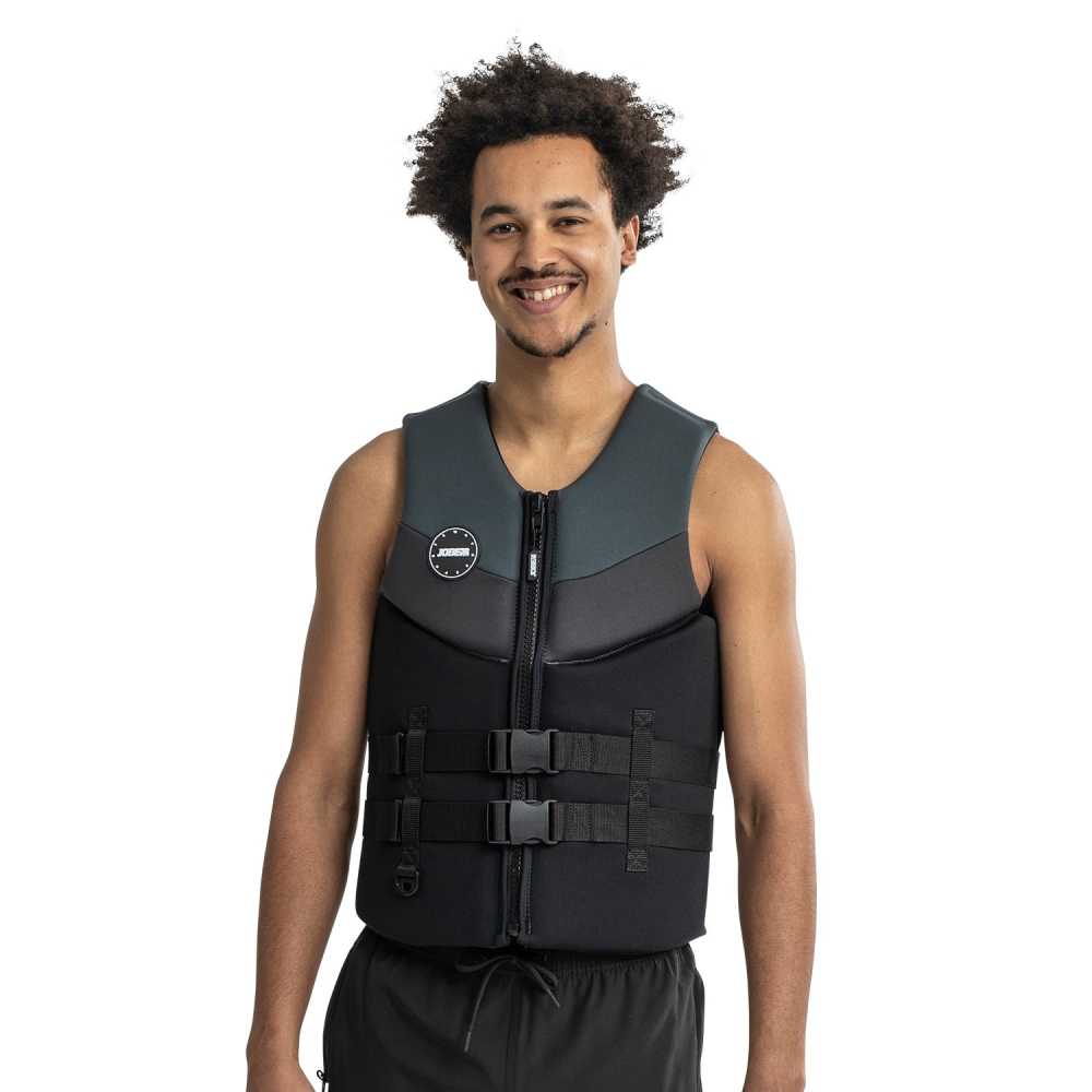 Jobe Graphite Grey neoprénová plávacia vesta pre mužov - 4XL